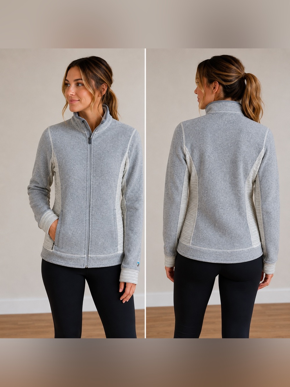 KÜHL Chianti Fleece Women’s Full-Zip Jacket | Gray | Small